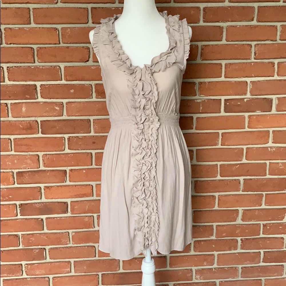 Vneck ruffle dress